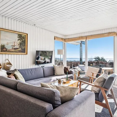 Сasa de vacaciones In Handrup With Sea View Over Bay And Spacious Terraces Close To The Beach, Nature And Mols Bjerge National Park