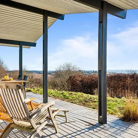 In Handrup With Sea View Over Bay And Spacious Terraces Close To The Beach, Nature And Mols Bjerge National Park Dom wakacyjny *