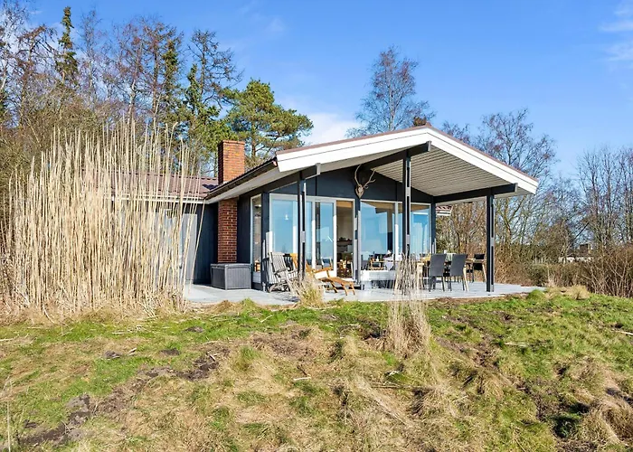 In Handrup With Sea View Over Bay And Spacious Terraces Close To The Beach, Nature And Mols Bjerge National Park Feriehus Ebeltoft