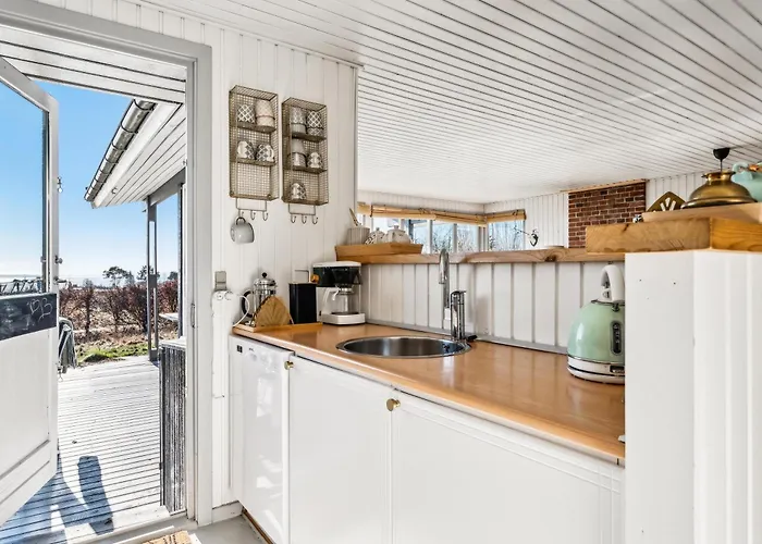 In Handrup With Sea View Over Bay And Spacious Terraces Close To The Beach, Nature And Mols Bjerge National Park
