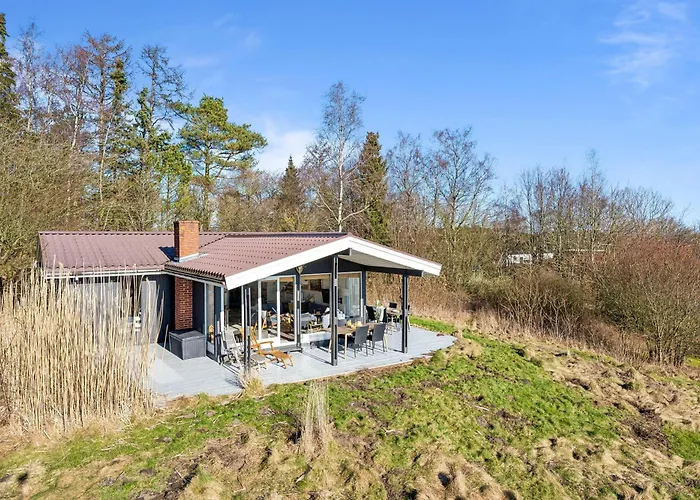 In Handrup With Sea View Over Bay And Spacious Terraces Close To The Beach, Nature And Mols Bjerge National Park *