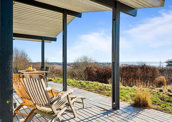 In Handrup With Sea View Over Bay And Spacious Terraces Close To The Beach, Nature And Mols Bjerge National Park Сasa de vacaciones *